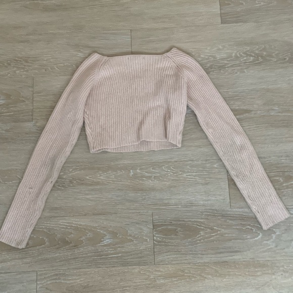 Forever 21 Ribbed Knit Crop Top in Soft Pink Size S - Picture 3 of 4